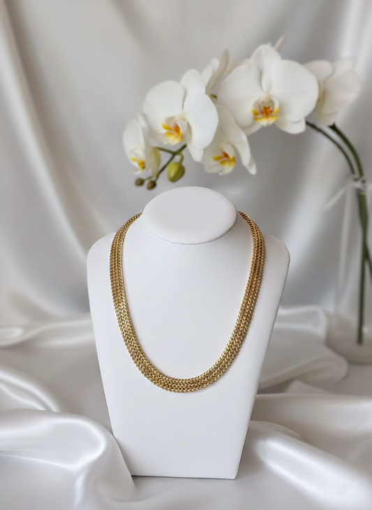 Collier Ophélie acier inoxydable - chaîne gourmette simple et élégante