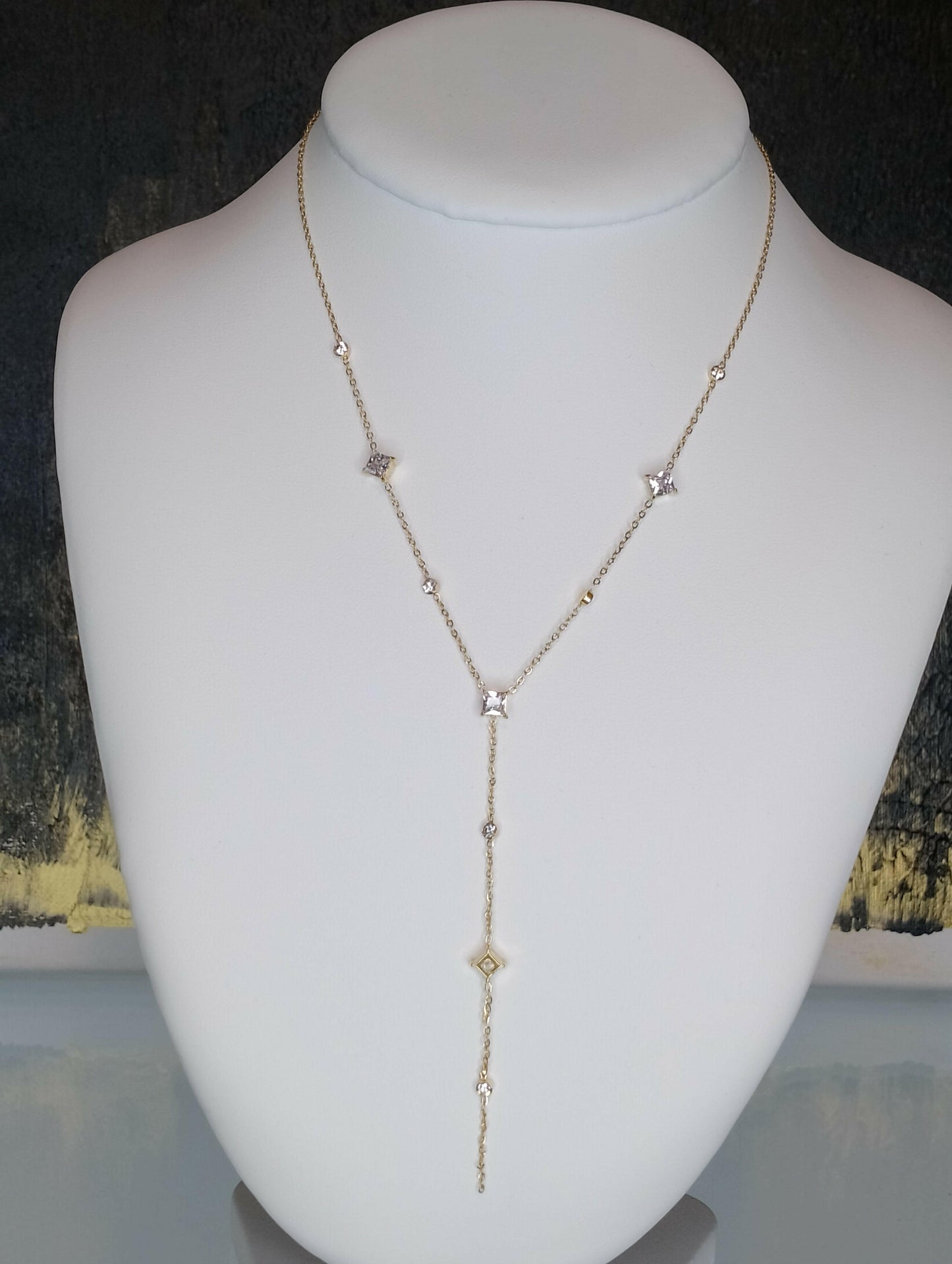 Collier Cristal brillance strass sophistiquée, vue portée - collier sans nickel polyvalent pour anniversaires et fêtes Noël, facile d'entretien chiffon doux