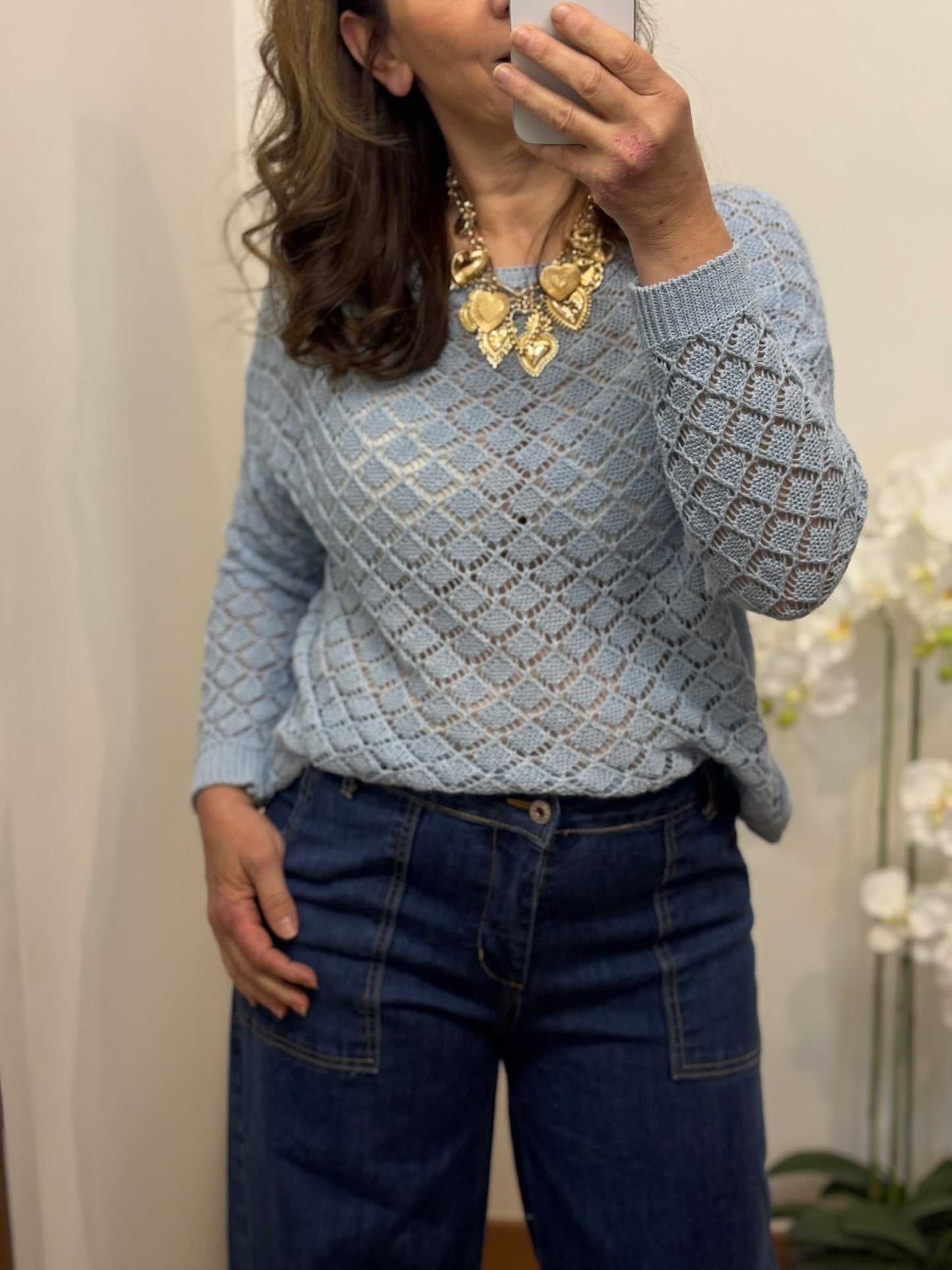 Pull Landry style simple élégant, vue portée - pull confortable parfait pour bureau et soirées en ville