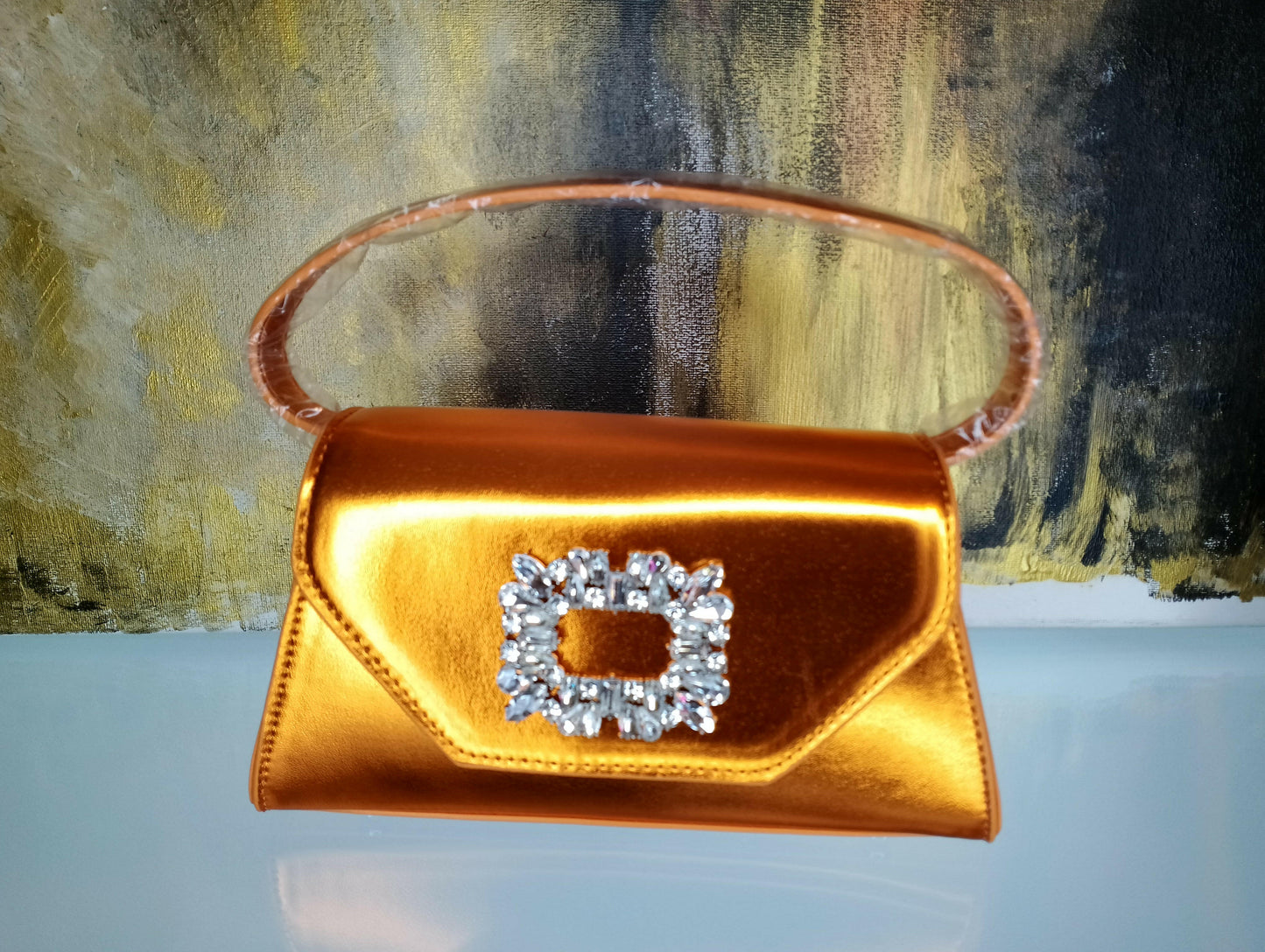 Sac Nolie décoration strass sophistiquée, vue détaillée - sac facile nettoyer résistant taches pour ajout touche couleur et style outfit