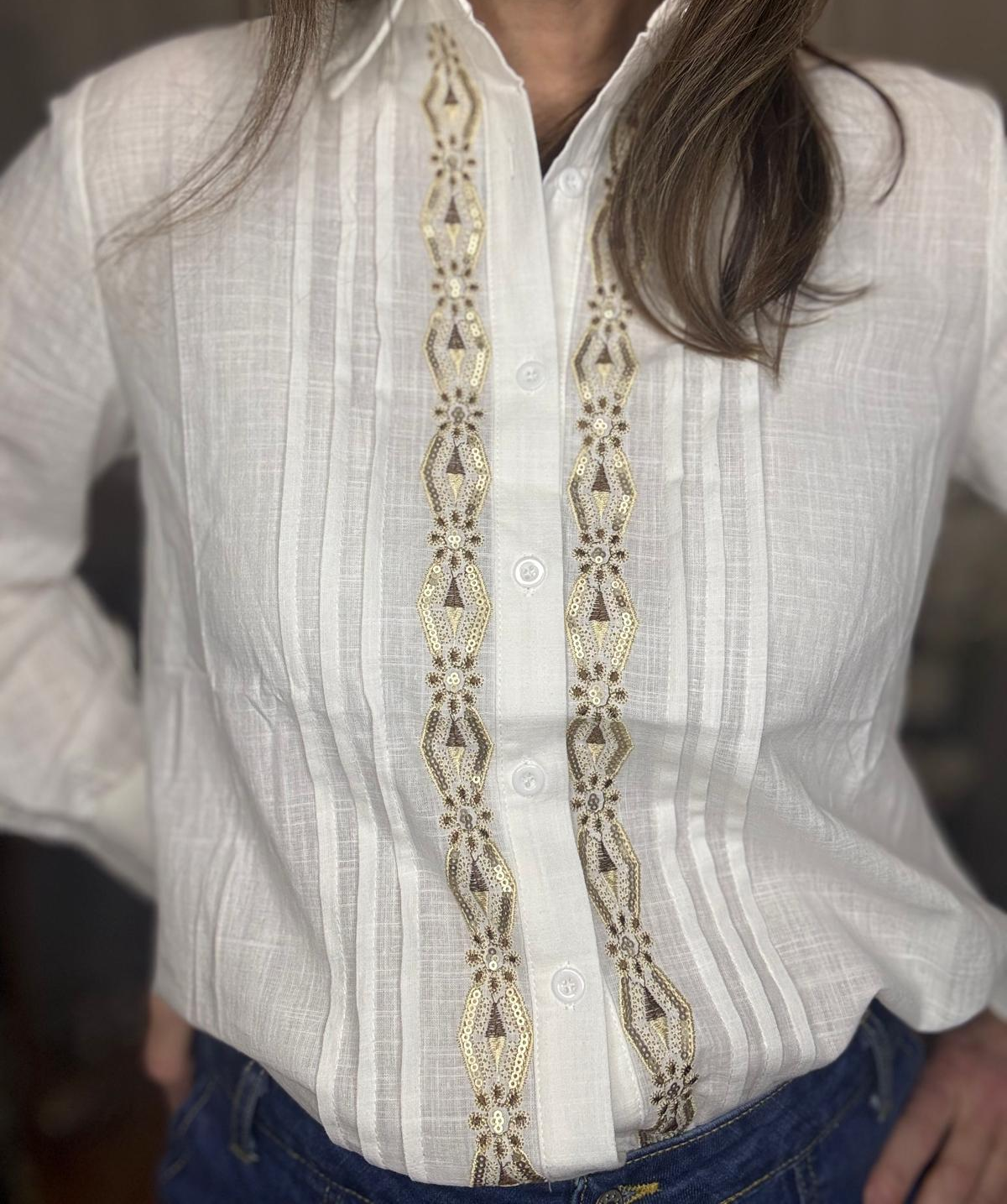 Chemise brodée Tina