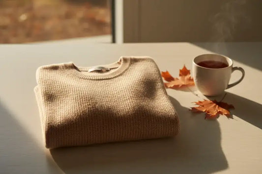 Guide entretien cachemire BONITALUZ - pull noble avec café automne, pièces nobles