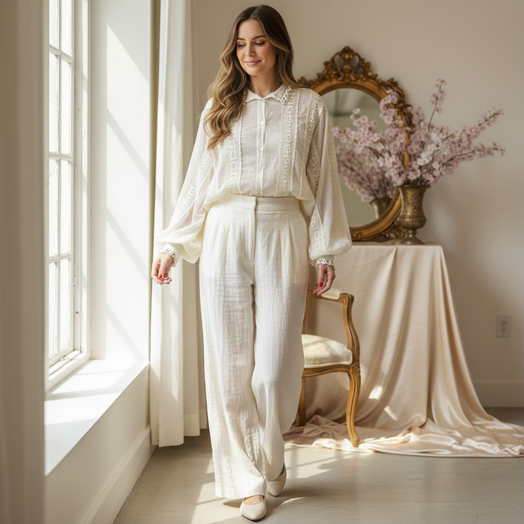 Blouse Gaël - fusion romantique et simplicité moderne unique