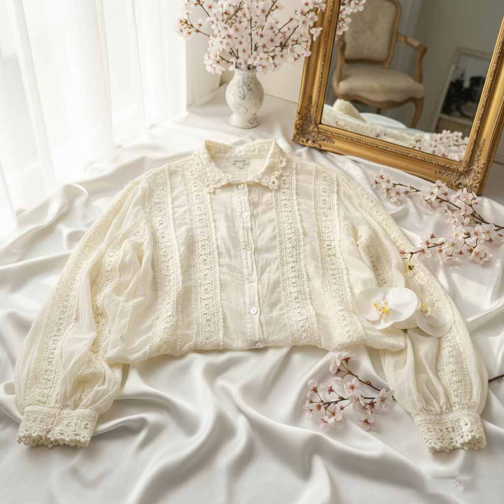 Blouse chemise Gaël - style romantique moderne et élégance précieuse