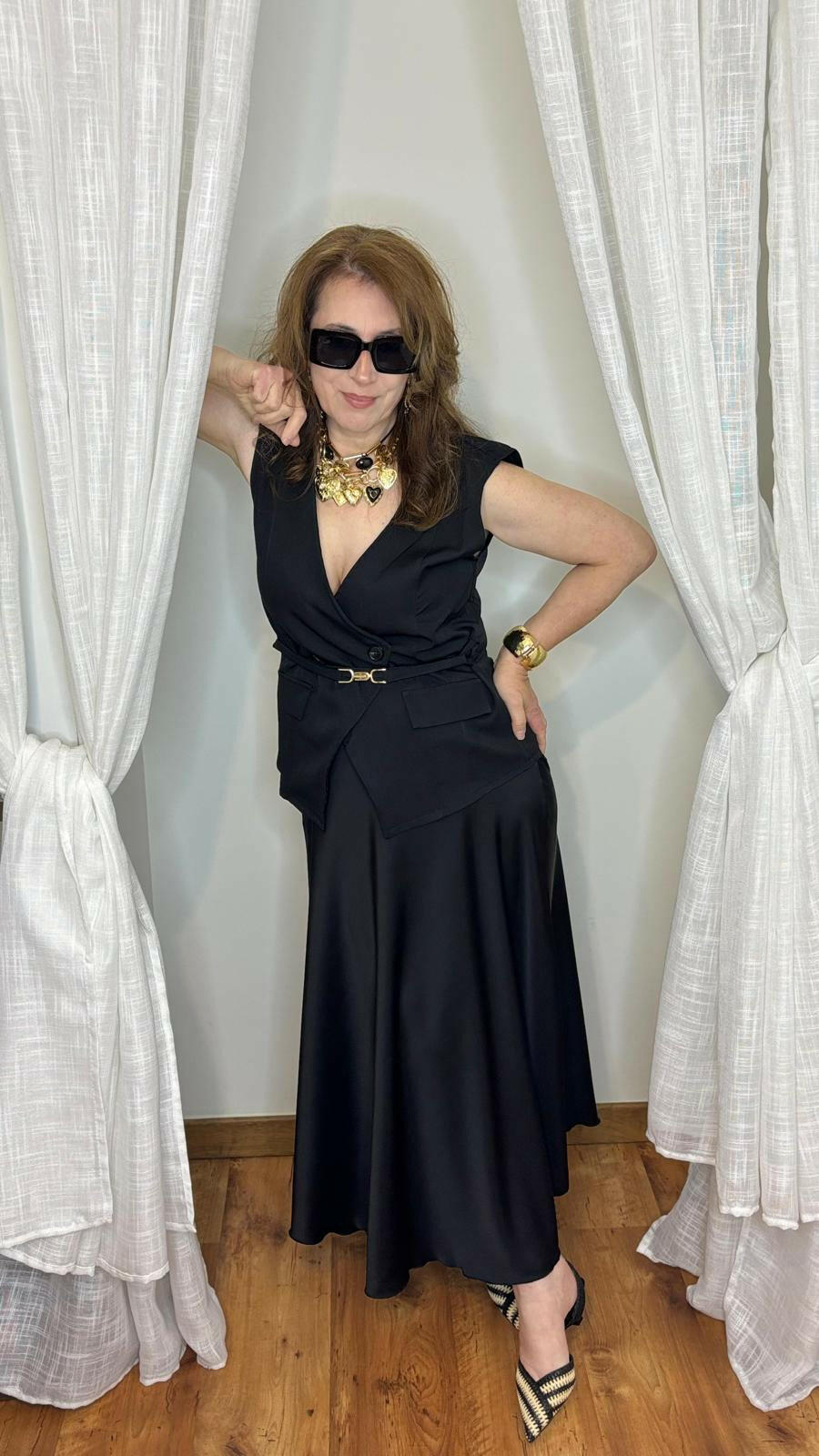 Look avec Boléro Daniella - Tenue élégante boléro soirée BONITALUZ