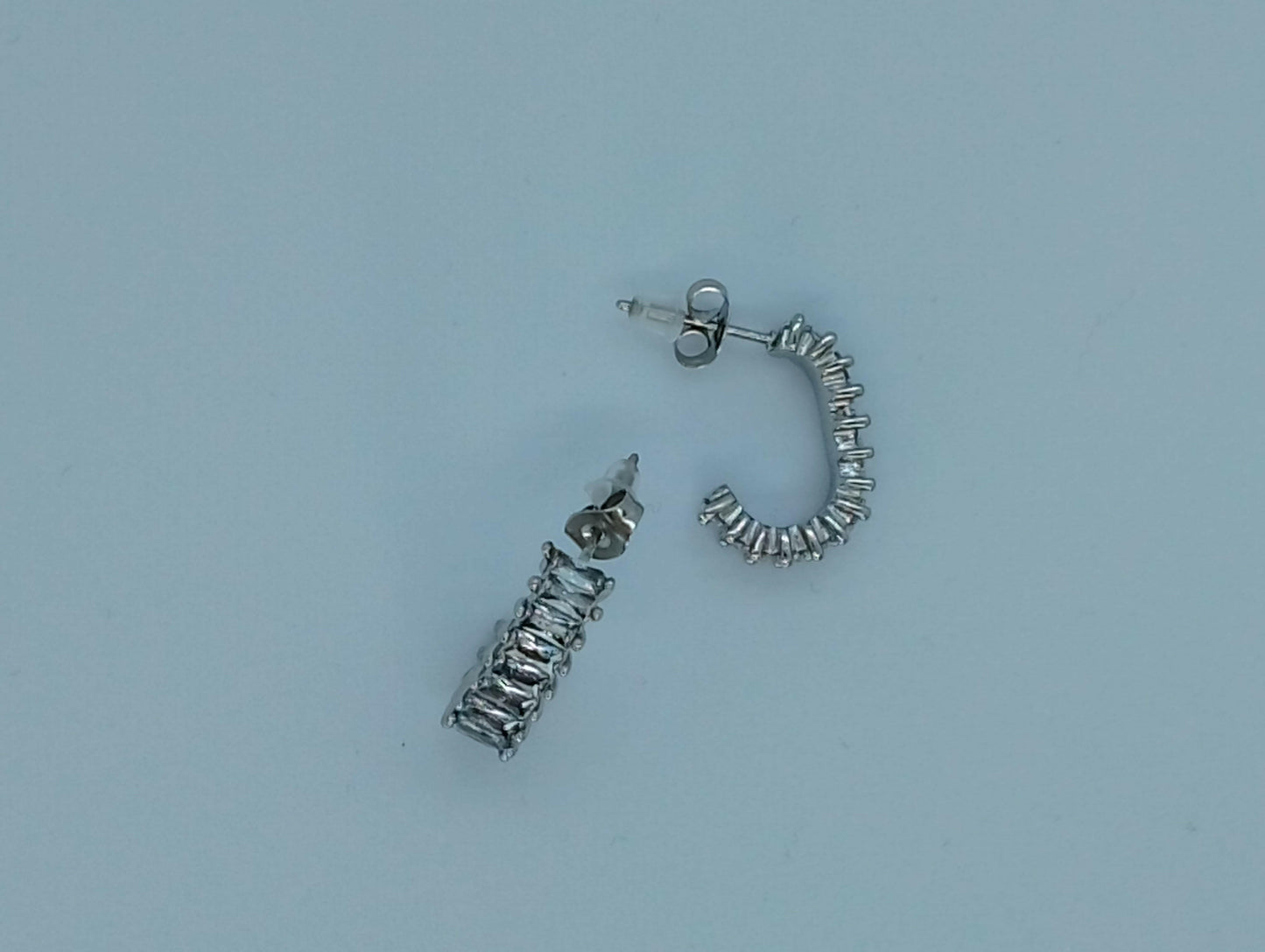 Boucles Christalia style glamour touche sophistiquée, vue portée - boucles sans nickel polyvalentes toutes saisons pour anniversaires et fêtes Noël