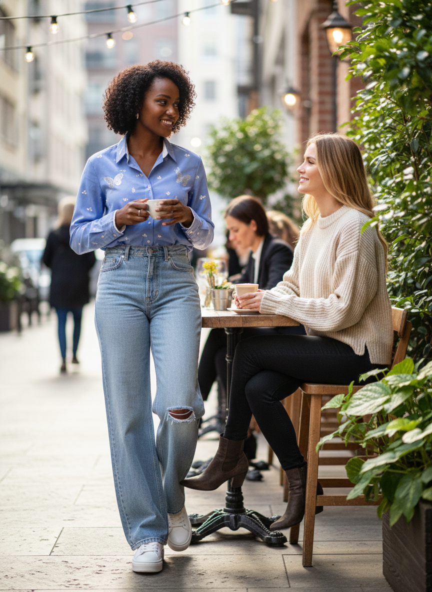 Chemise Azula - bicolore bleu blanc et élégance moderne