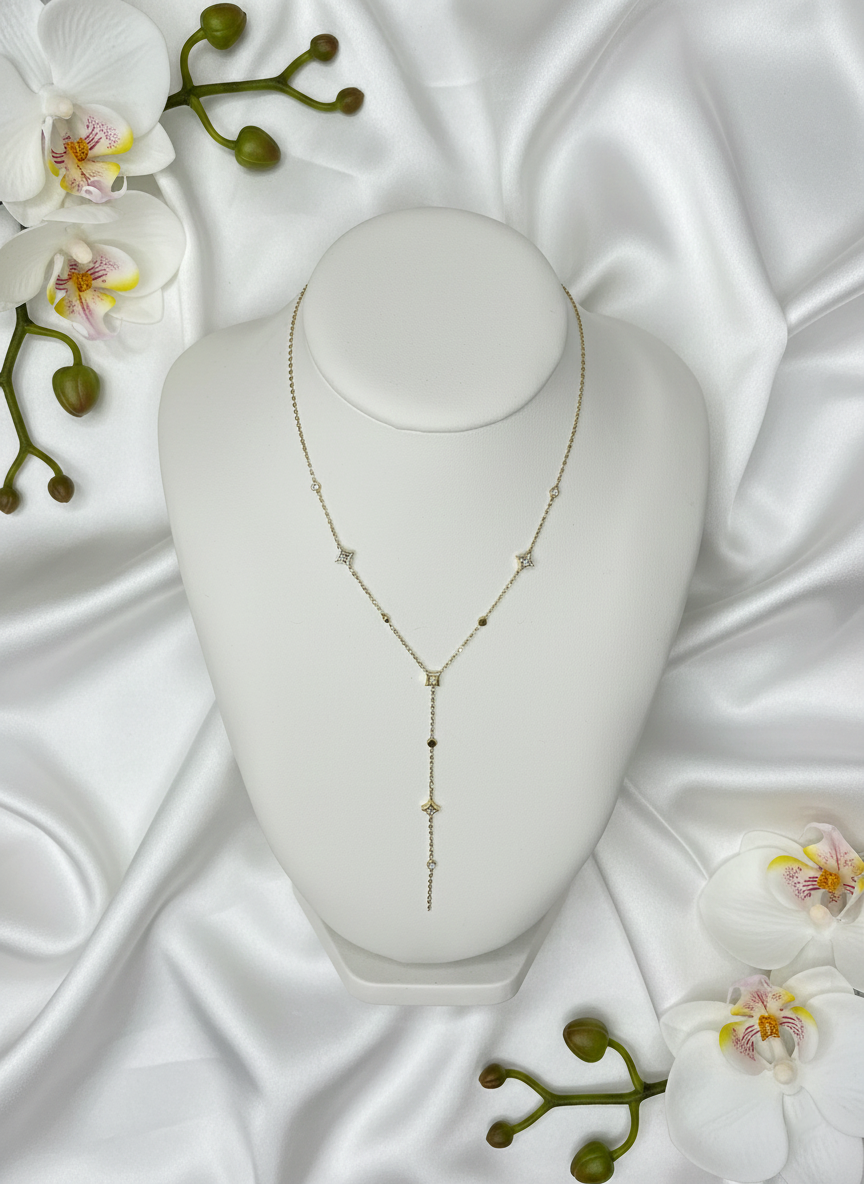 Collier Cristal brillance strass sophistiquée, vue portée - collier sans nickel polyvalent pour anniversaires et fêtes Noël, facile d'entretien chiffon doux