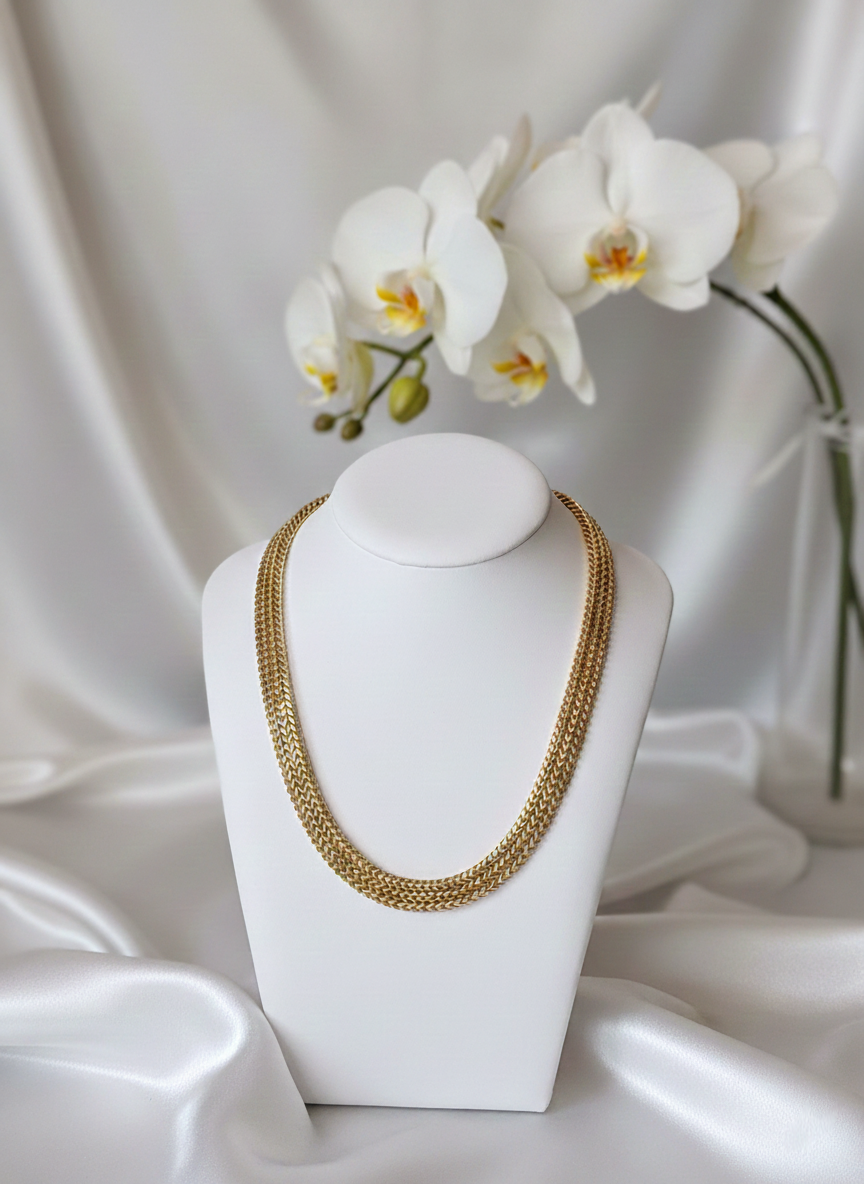 Collier Ophélie acier inoxydable - chaîne gourmette simple et élégante