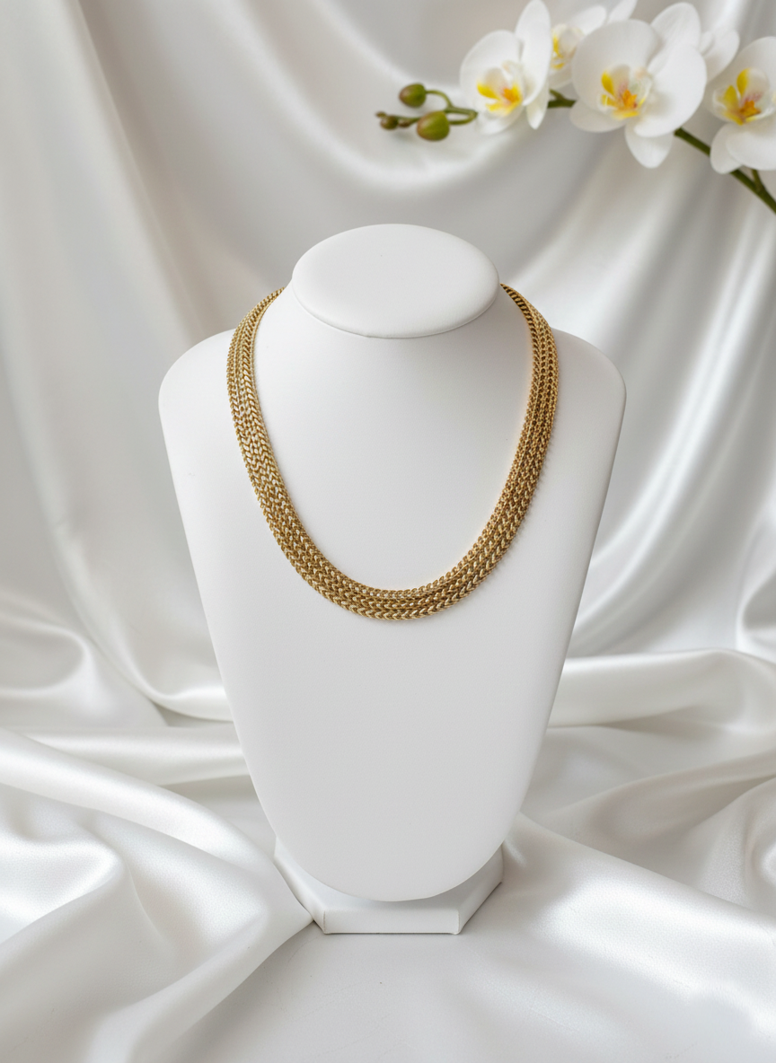 Collier chaîne gourmette Ophélie - acier inoxydable et style intemporel