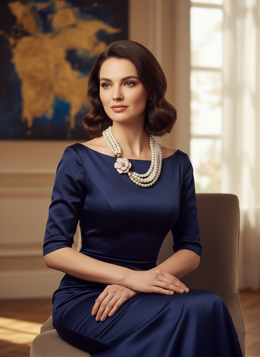 "Collier Perla BONITALUZ - collier perles dorées élégant, bijou polyvalent femme"