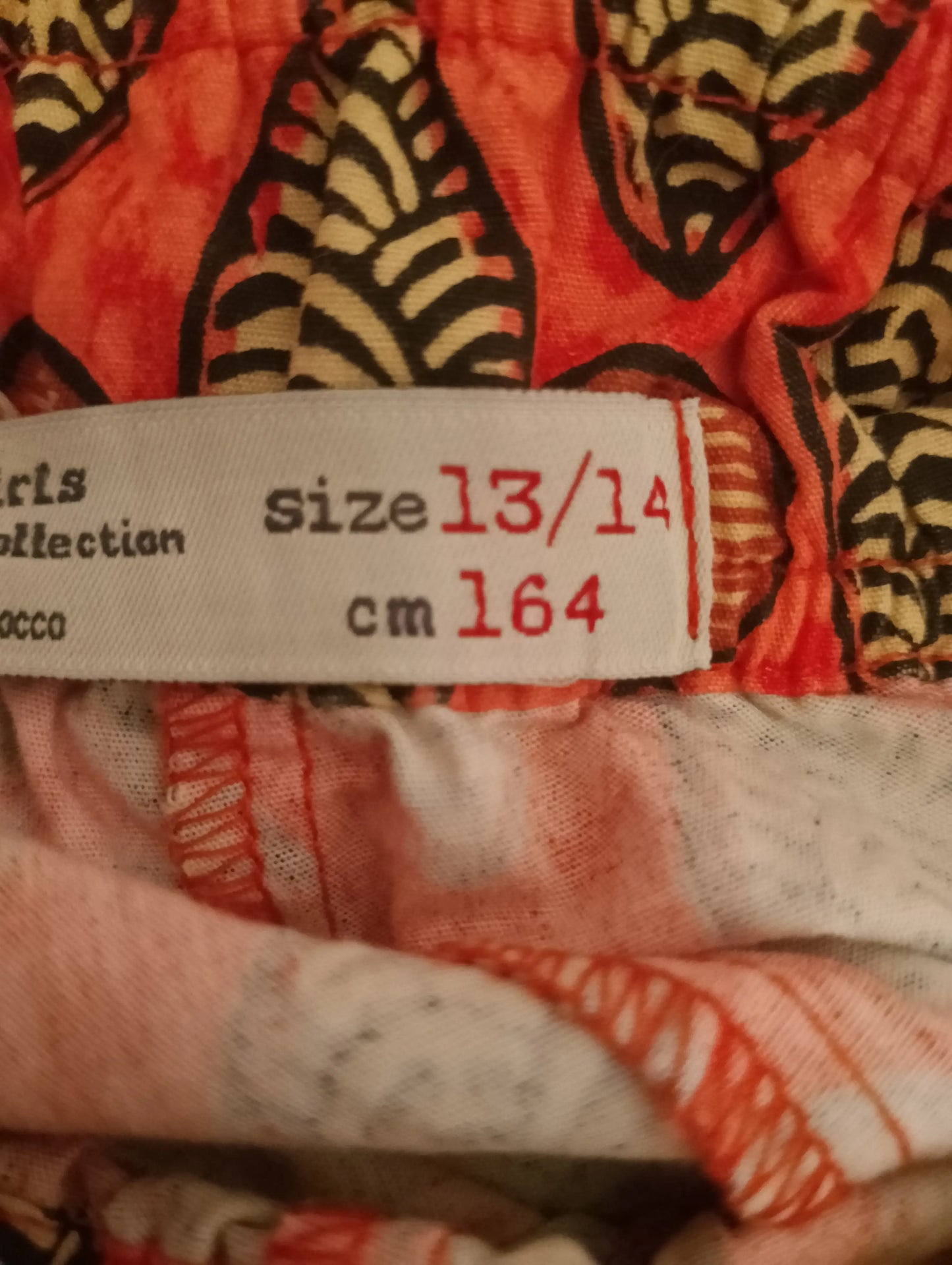 "Pantalon imprimé ethnique Zara Kids 13-14 ans posé à plat — BONITALUZ"