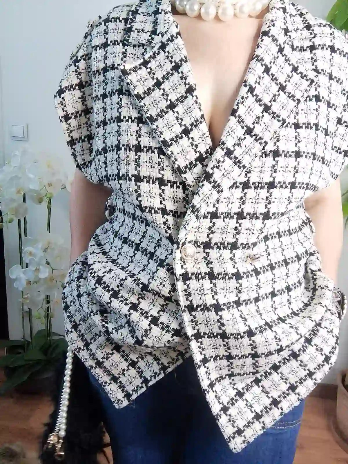 Veste Armonia portée femme jean look casual chic BONITALUZ