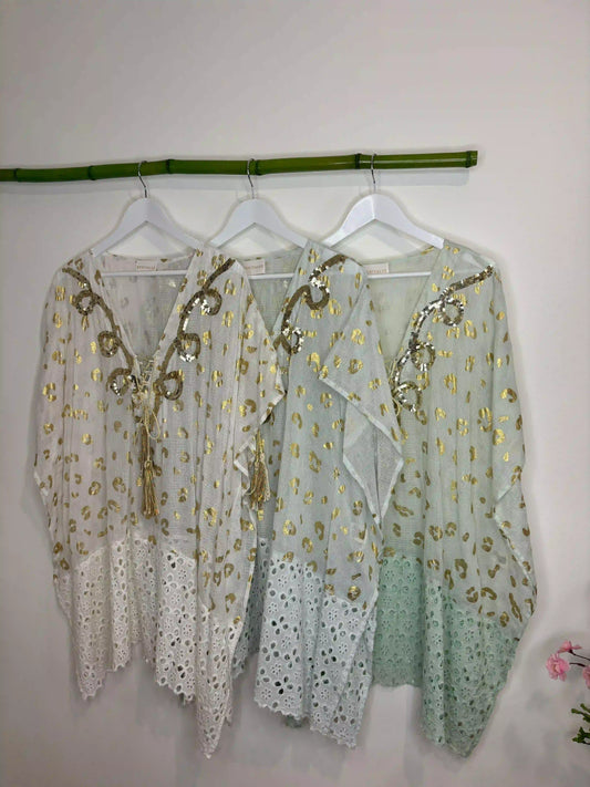 Vestido túnica de praia Mia