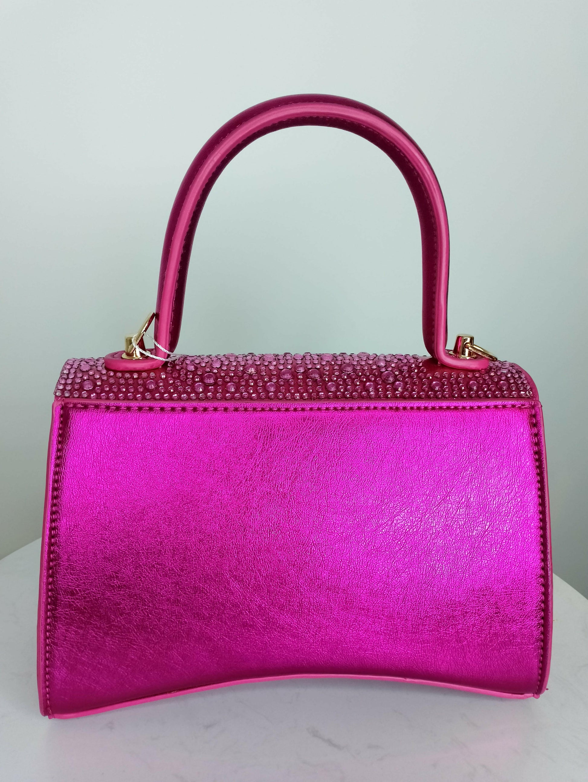 Sac Christalia design unique multiples poches, vue portée - sac polyvalent fermeture bouton pression doublure résistante taches, facile d'entretien chiffon humide pour toutes saisons