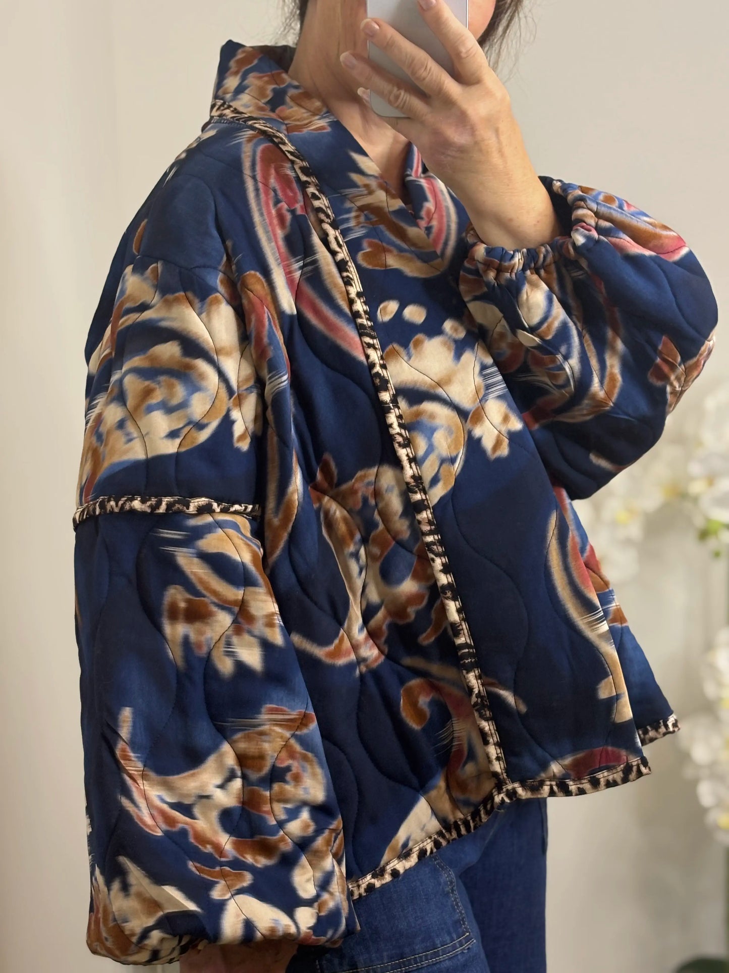 Veste Sam imprimée baroque - détail - BONITALUZ